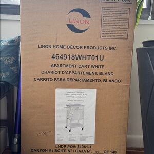 White Apartment Cart